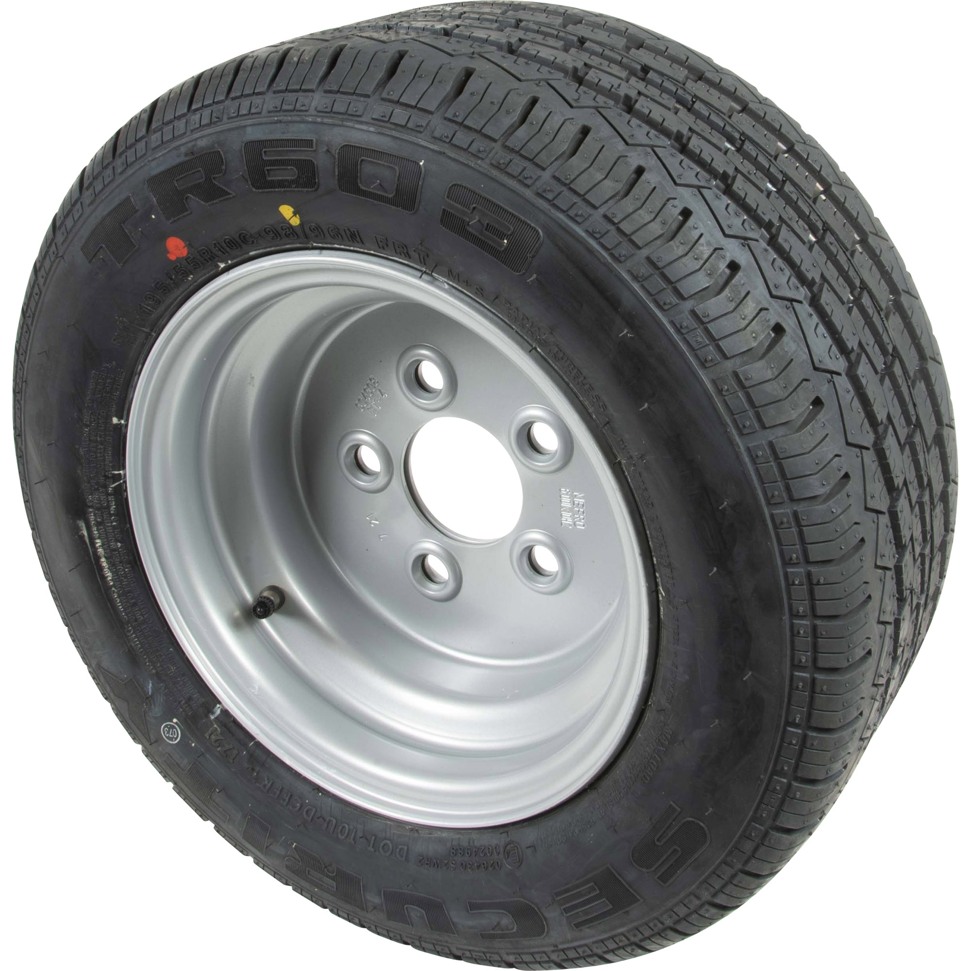Komplettrad 195/55R10 M&S, Radanschluss: 5/67/112, ET: -4, PR/LI: 98N