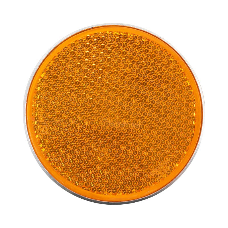 Rückstrahler Ø 100 mm, weiß, zum Schrauben