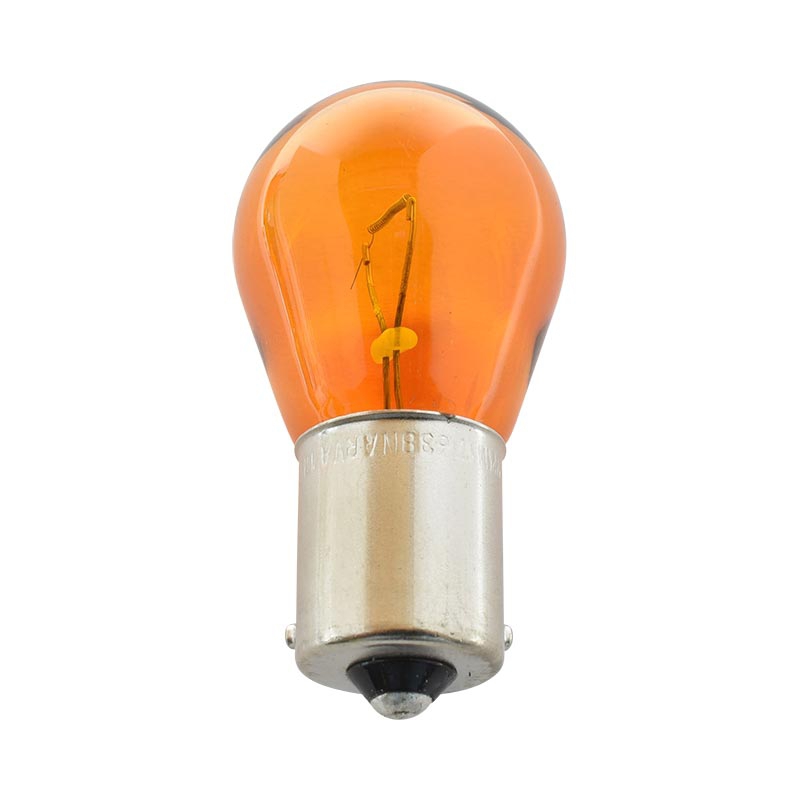 Kugelbirne orange, 12 V, 21 W, BAU15s