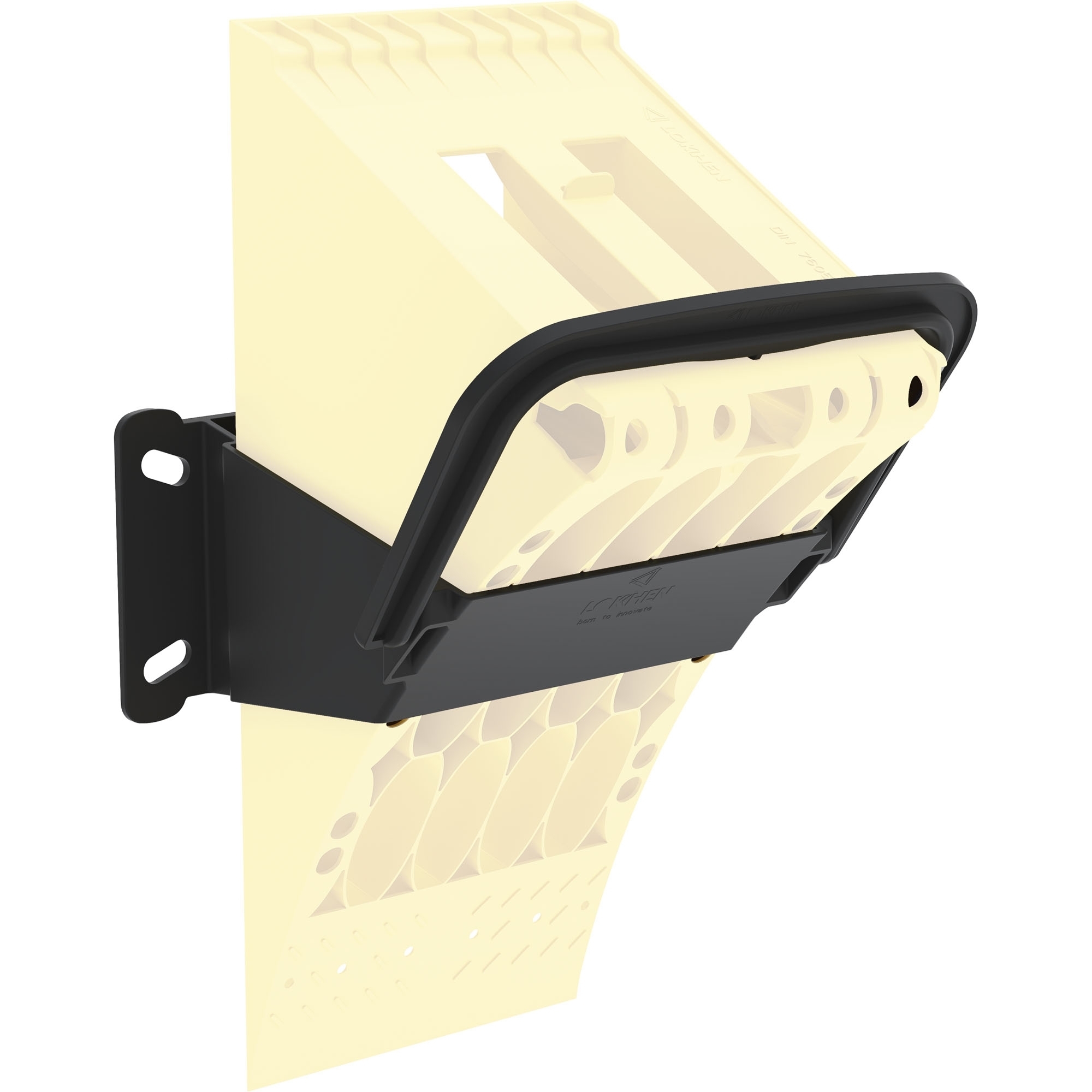 Halter für Unterlegkeil 010100116, Kunststoff, schwarz