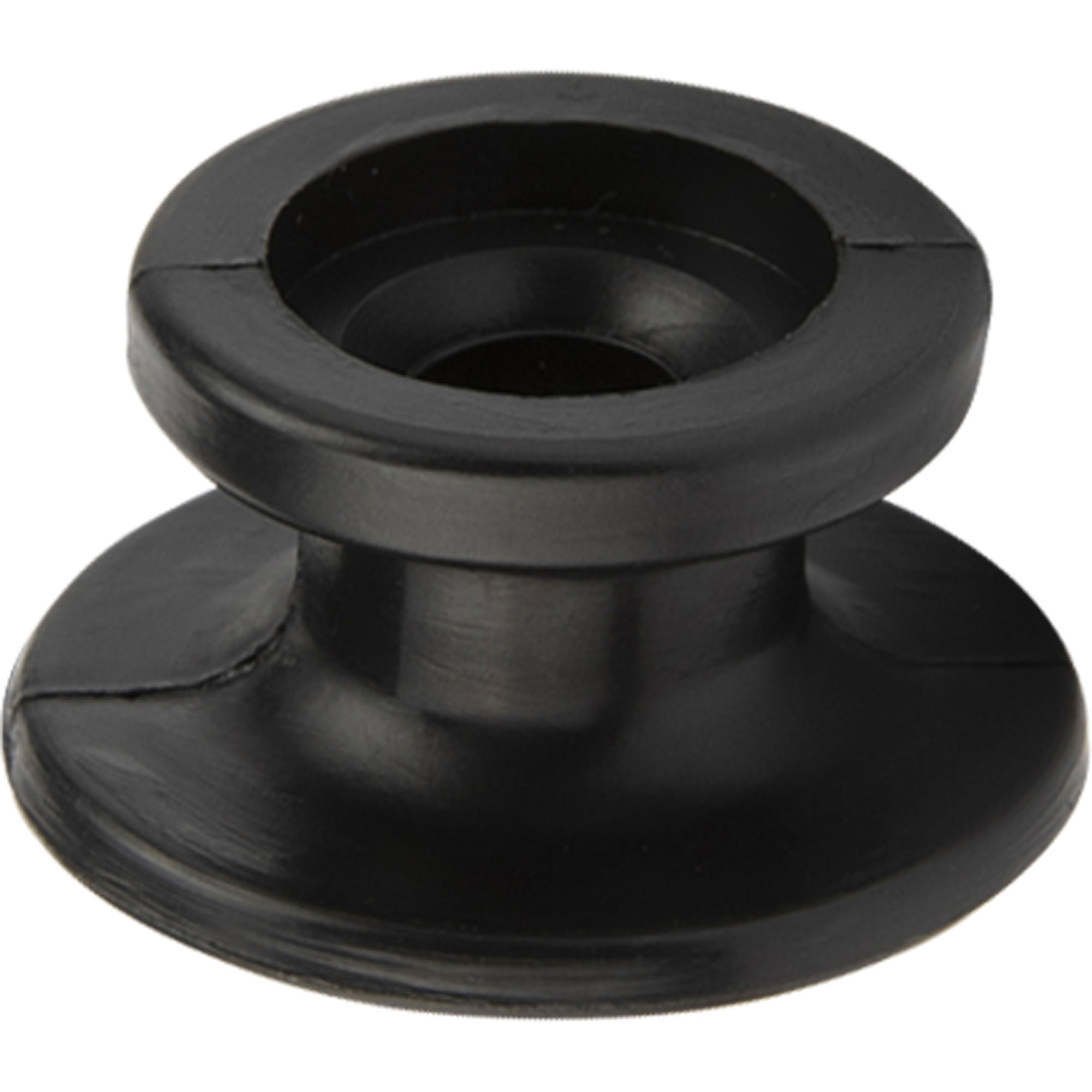 Rundknopf, Kunststoff, schwarz, Seil-Ø 6+8 mm
