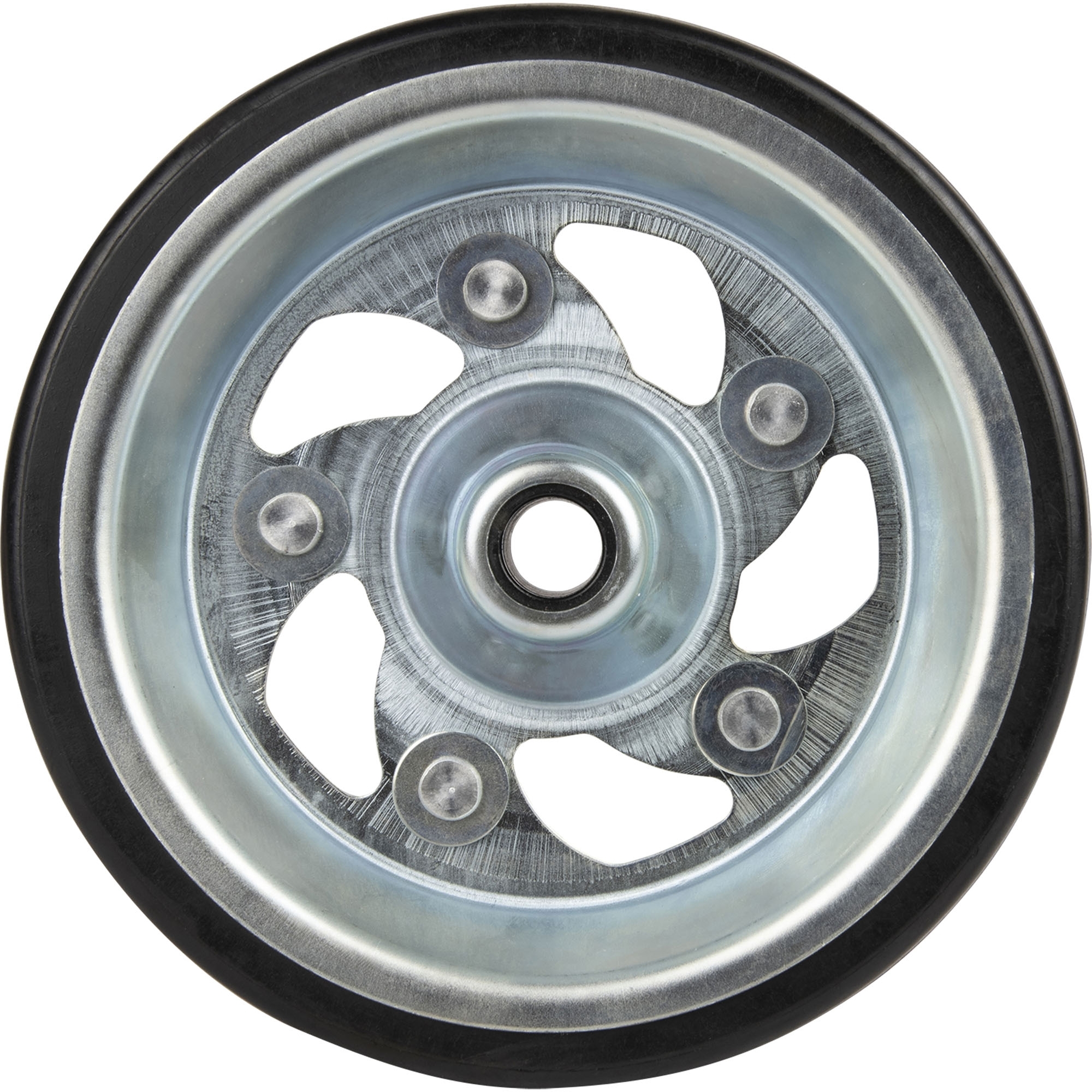 Vollgummirad für Stützrad, 230x80 mm, Blechfelge