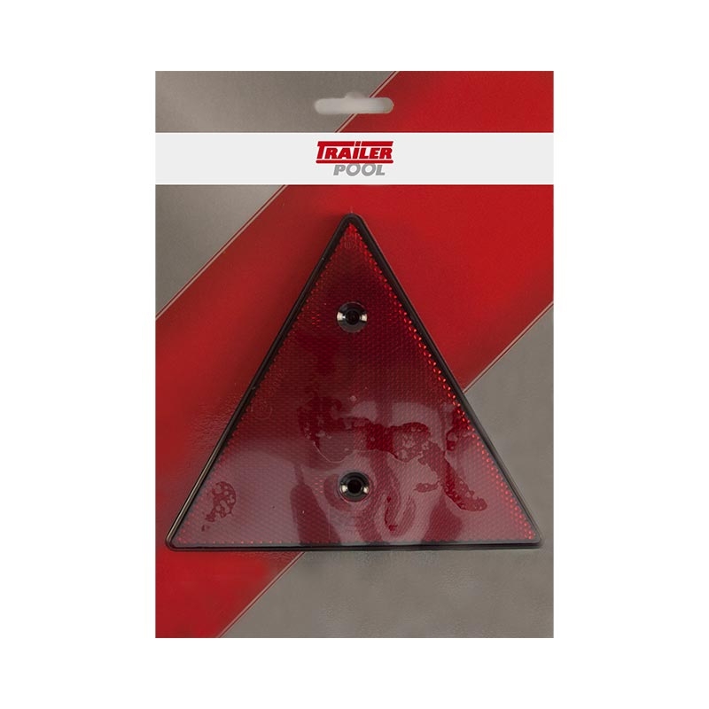 2 x Dreieckrückstrahler, rot, zum Schrauben