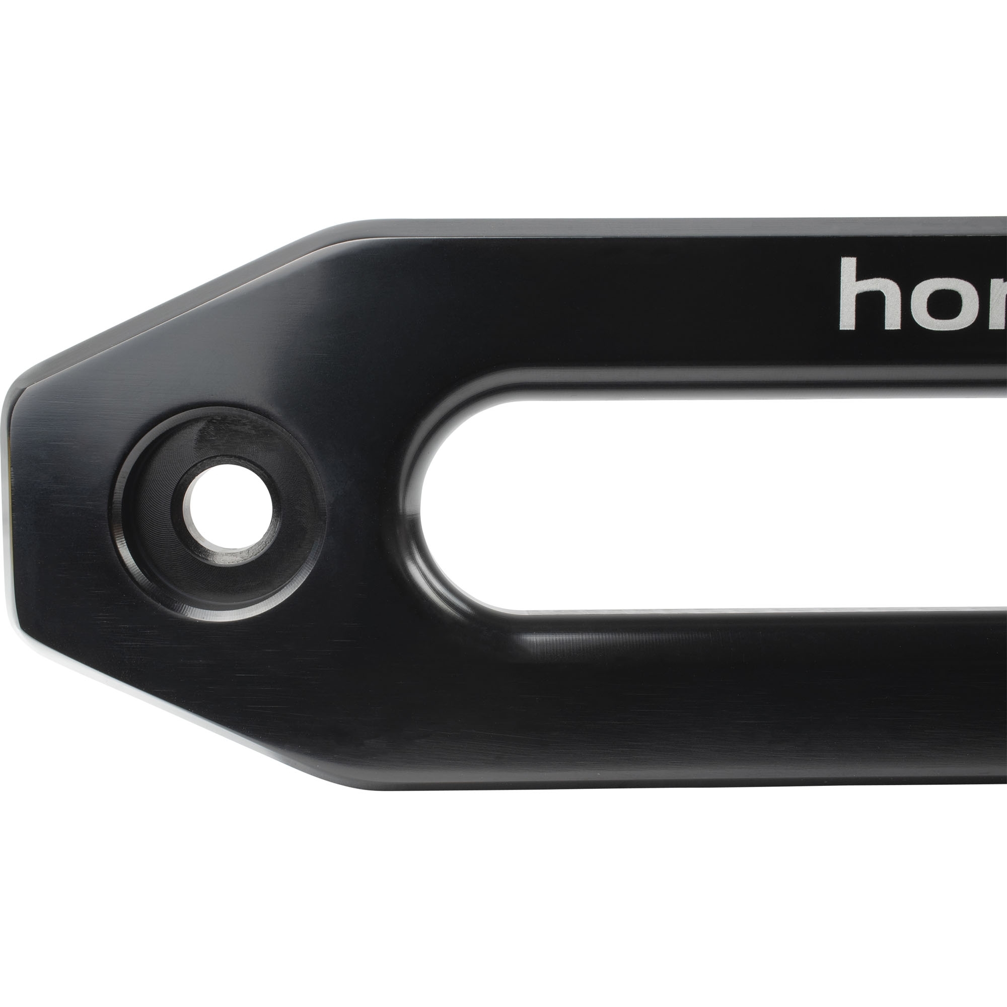 Seilfenster für Kunststoffseil,  Aluminium, Schwarz eloxiert