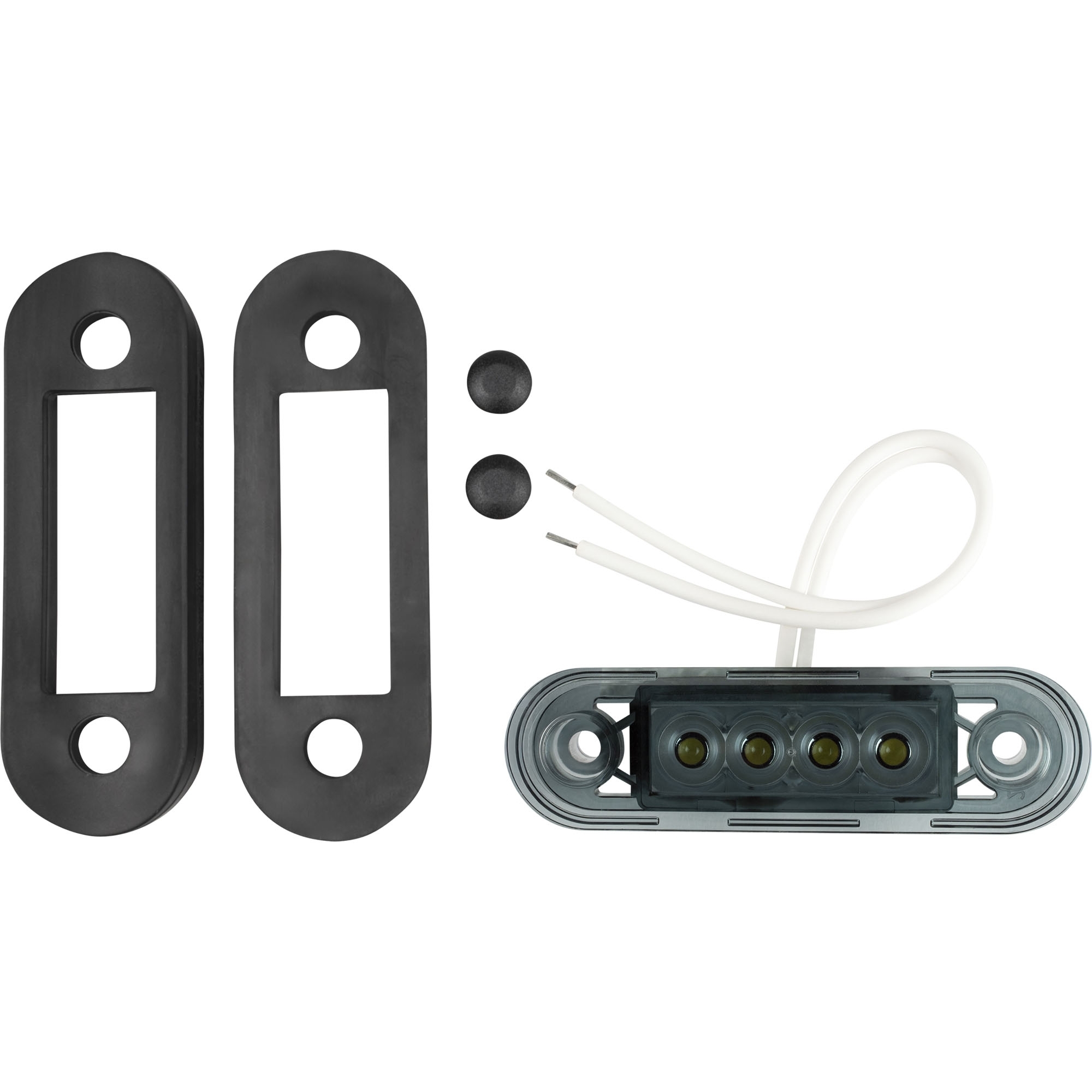 Begrenzungsleuchte LED, weiß, 12-36 V, DARK Version