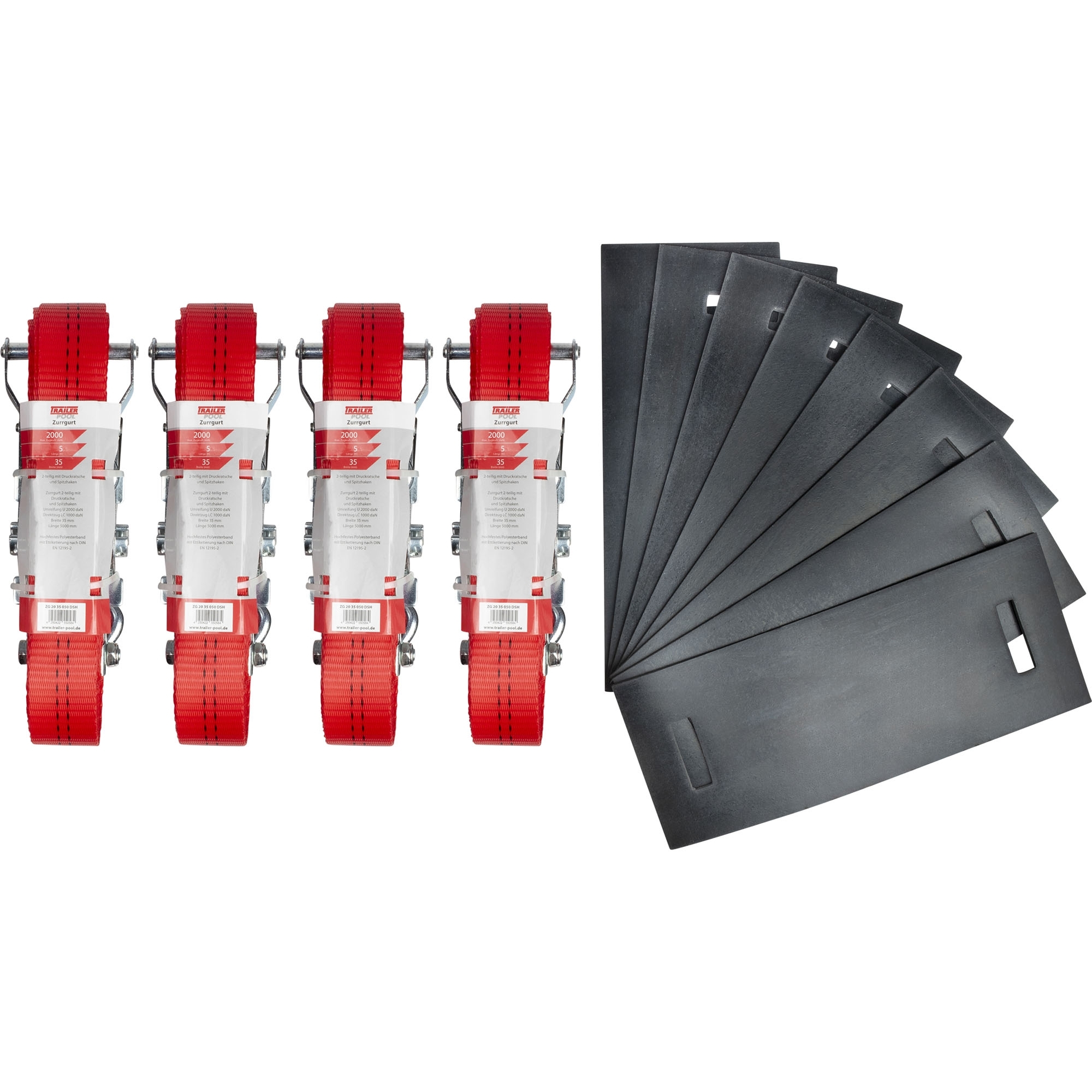 Zurrgurt Kofferset, mit Kantenschutz