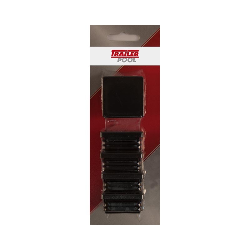 5 x Kunststoff-Stopfen 40 x 40 mm, WS 1,5-2 mm