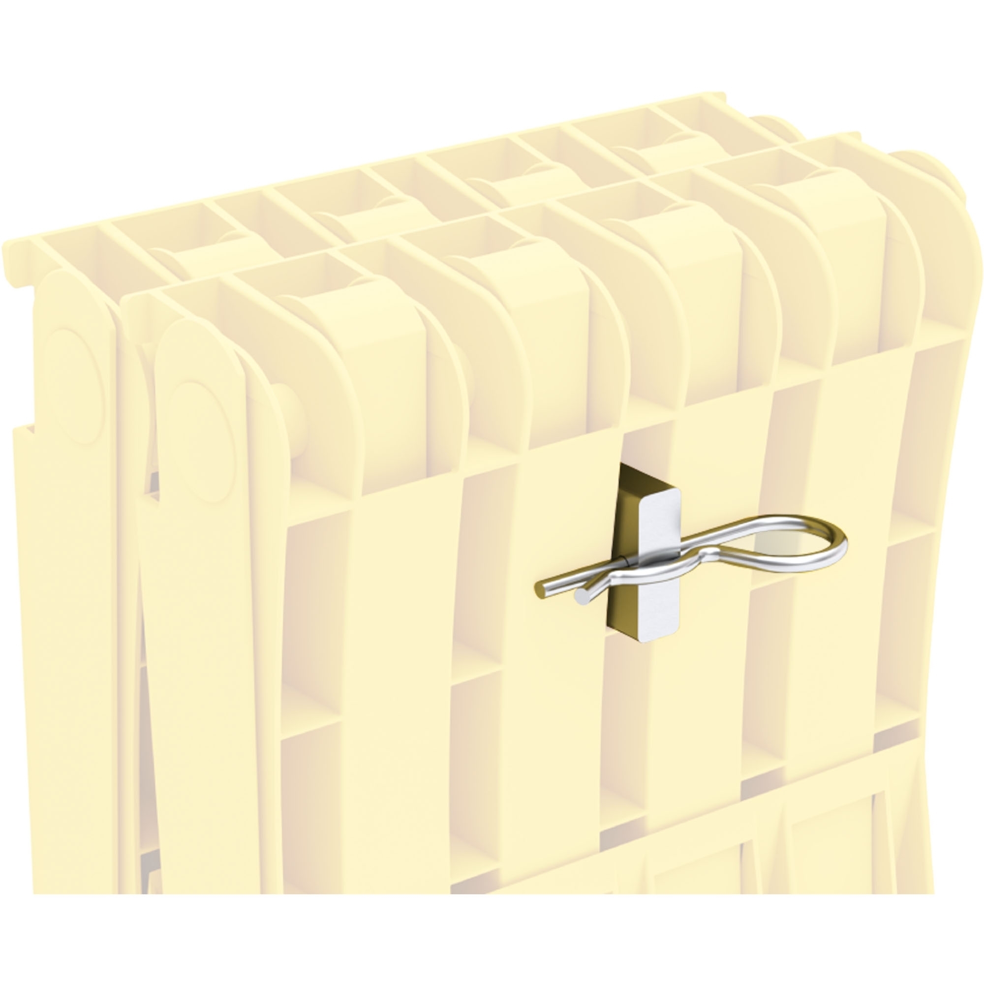 Doppelhalter für Unterlegkeil 010100126, Aluminium