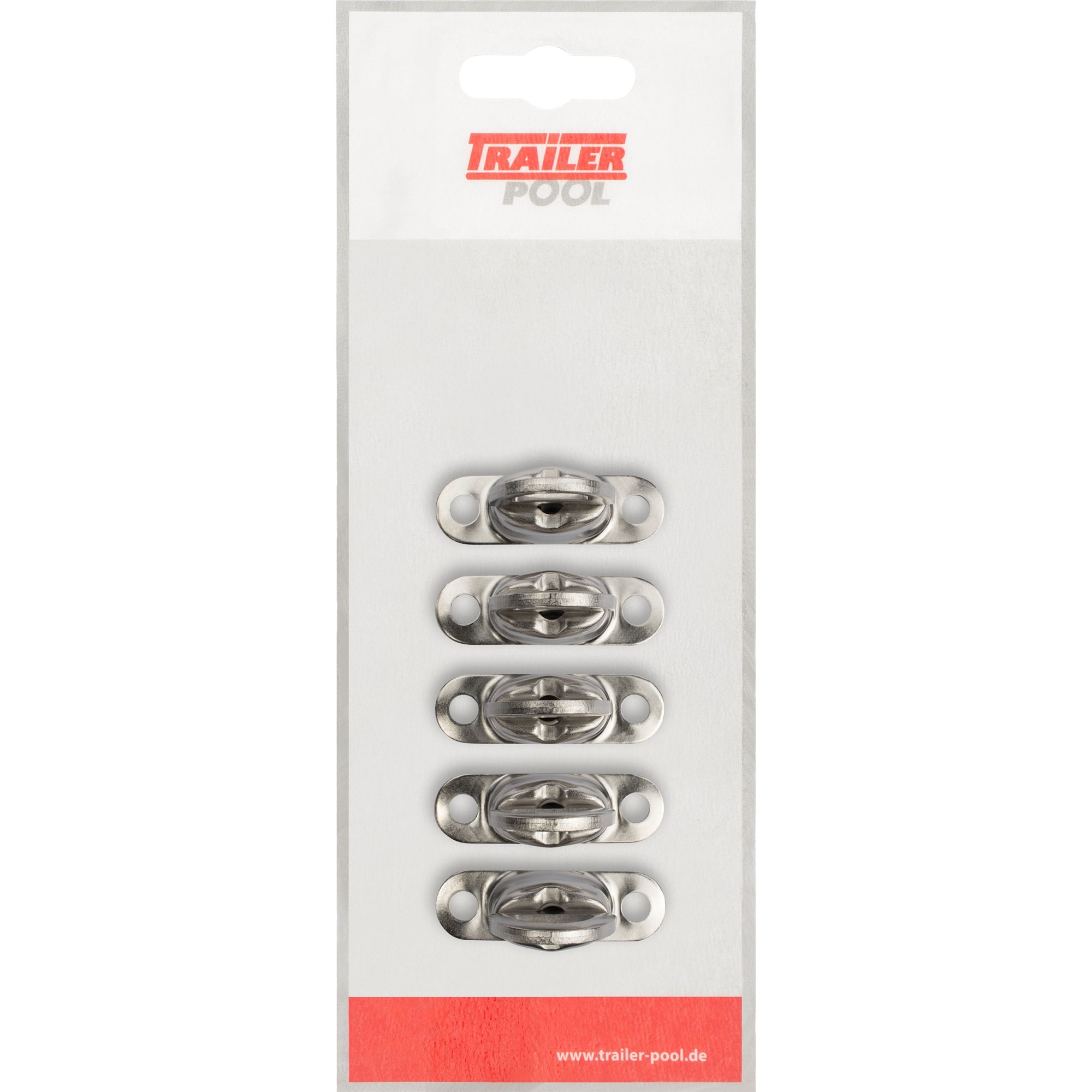 5x Drehverschluss, Höhe 11 mm, Lochabstand 30,5 mm