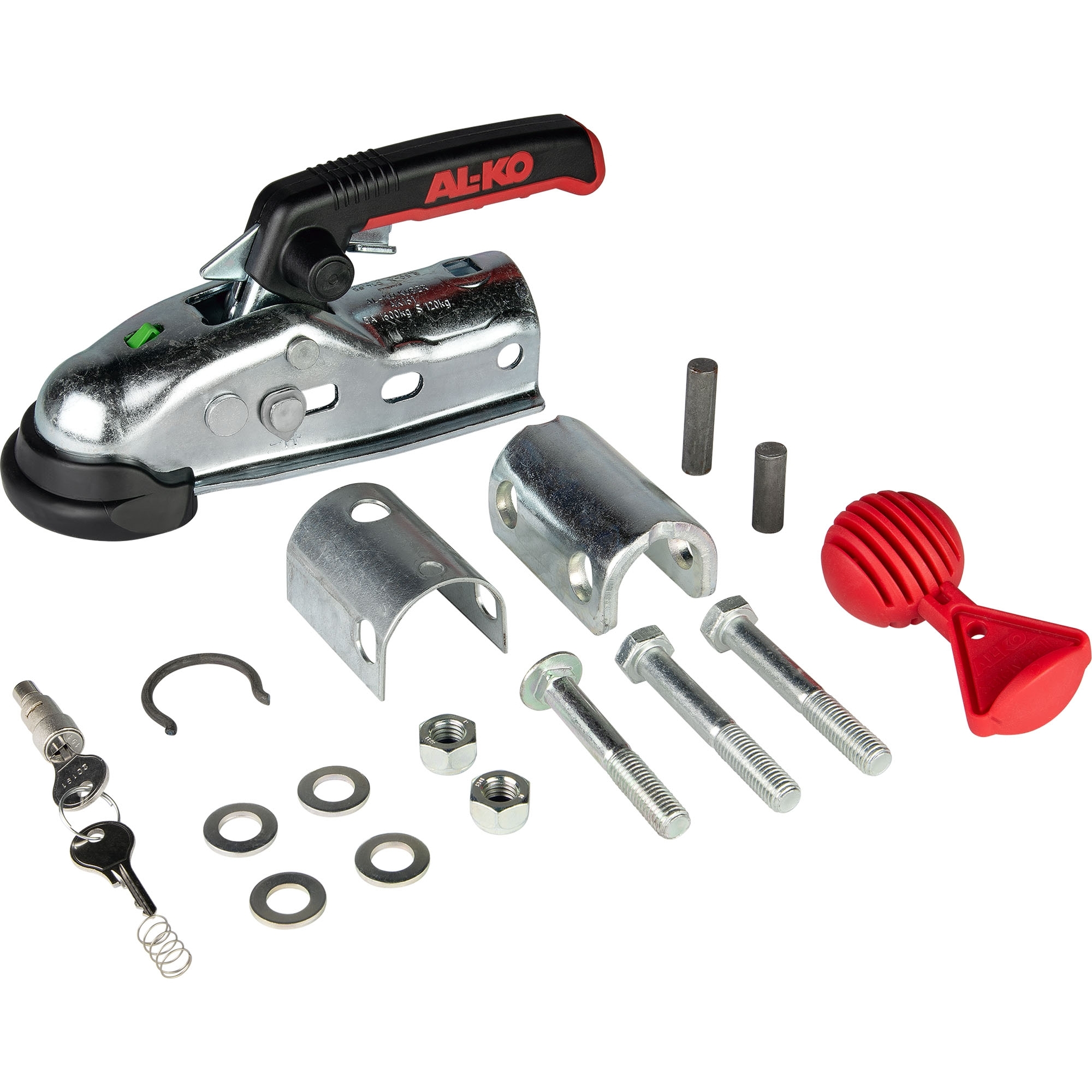 Kugelkupplung, 1600 kg, AK 161, Ø 50 mm, Safety-Kit