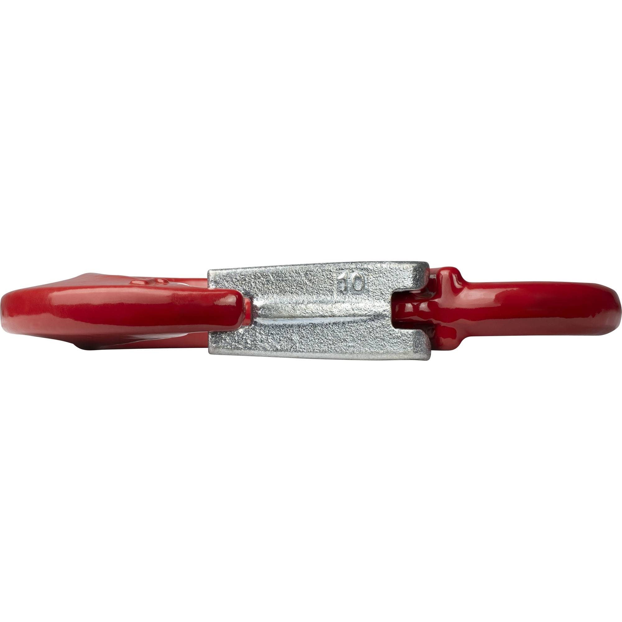 Abschlepphaken mit Sicherung, 3150 kg, Augen-Ø 34 mm, rot