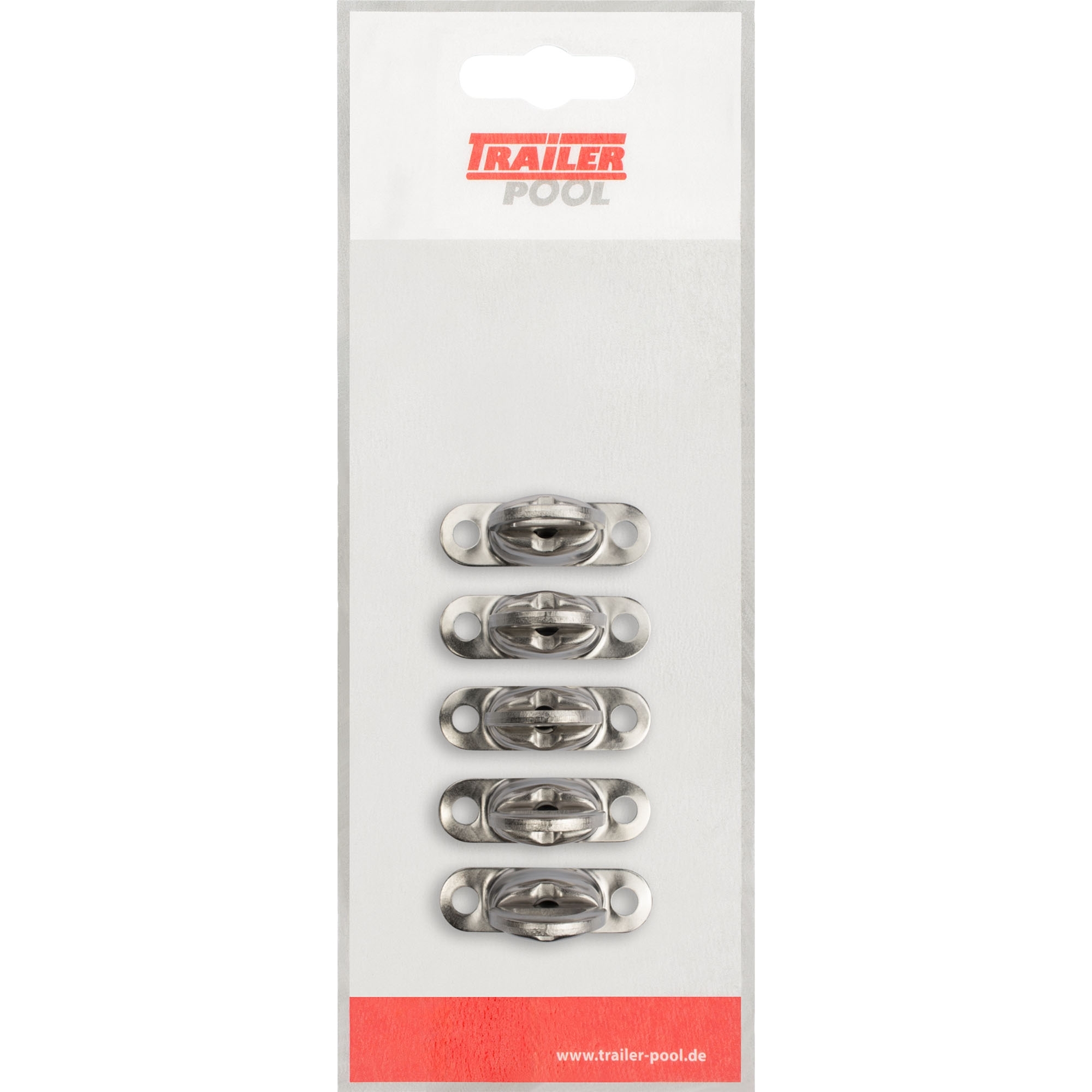 5x Drehverschluss, Höhe 11 mm, Lochabstand 30,5 mm
