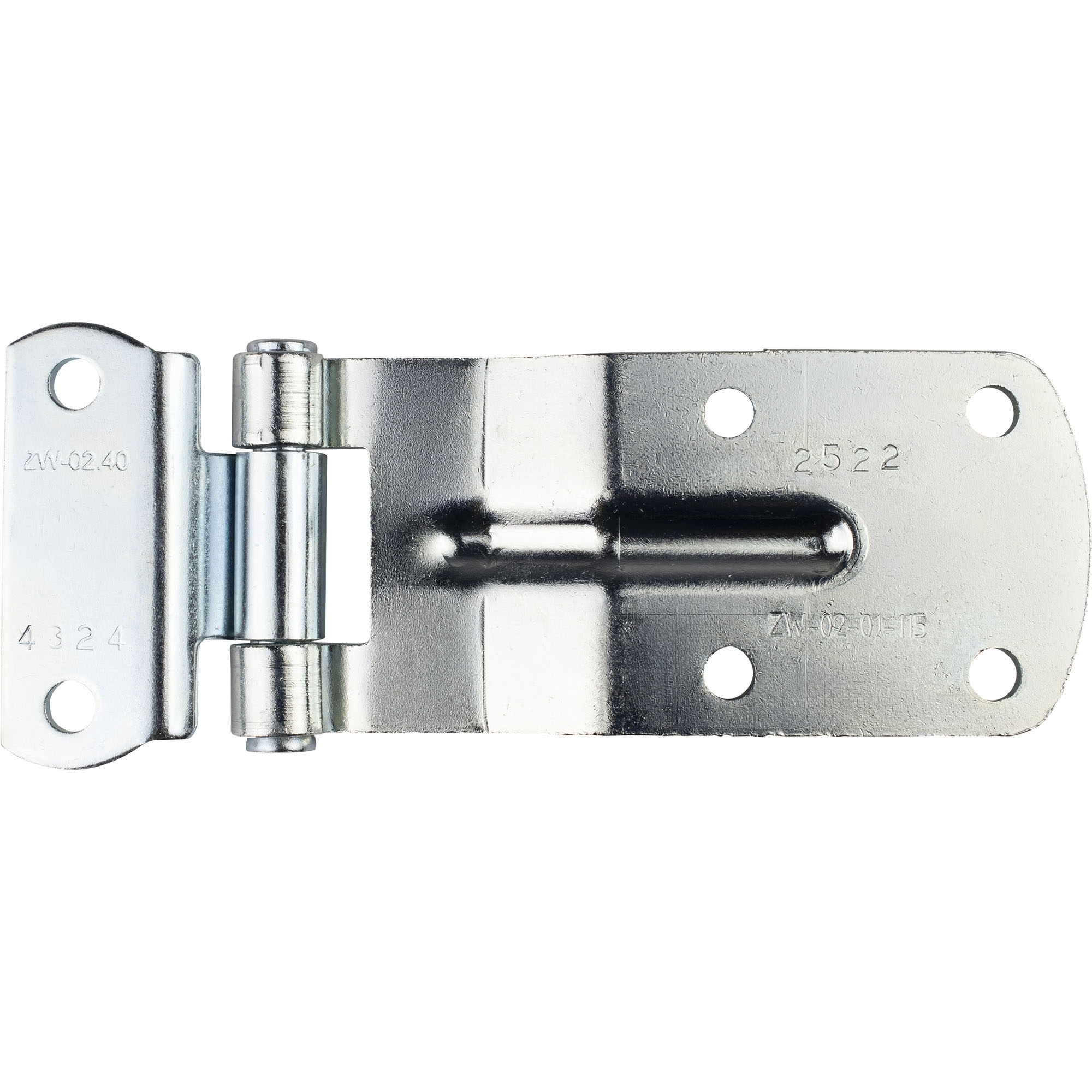 Scharnier Stahl verzinkt, Gesamtlänge 148 mm, gek