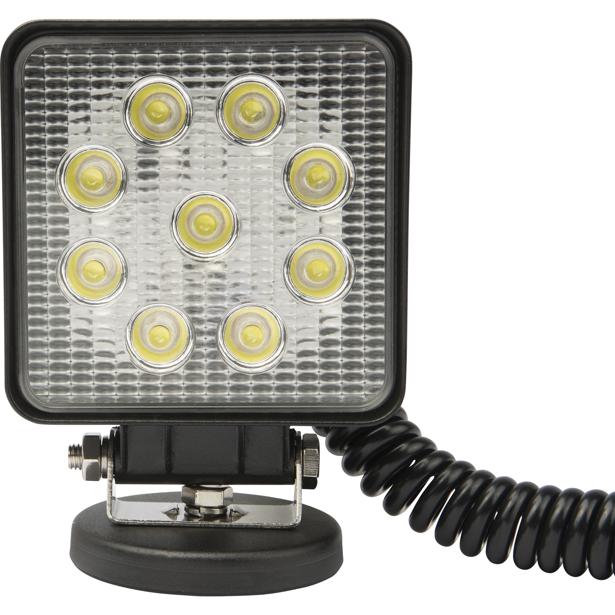 Arbeitsscheinwerfer LED, 2160 lm, 10 bis 30 V, 27W, Flut, Magnethalter