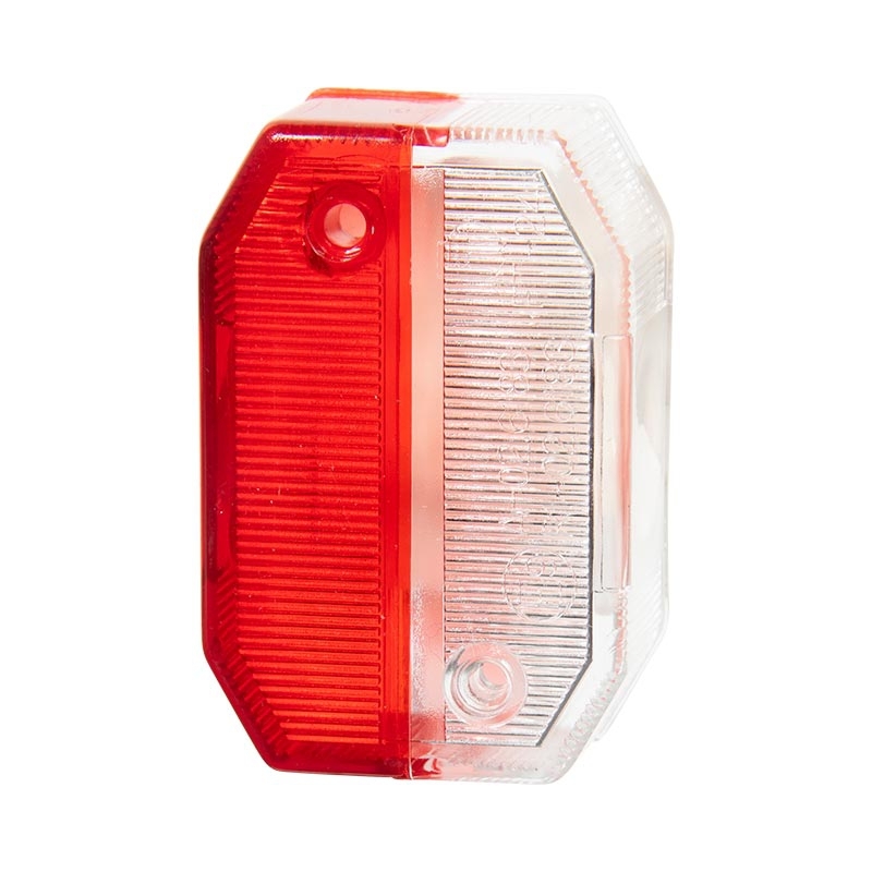 Lichtscheibe Aspöck Flexipoint I + LED, rot/weiß