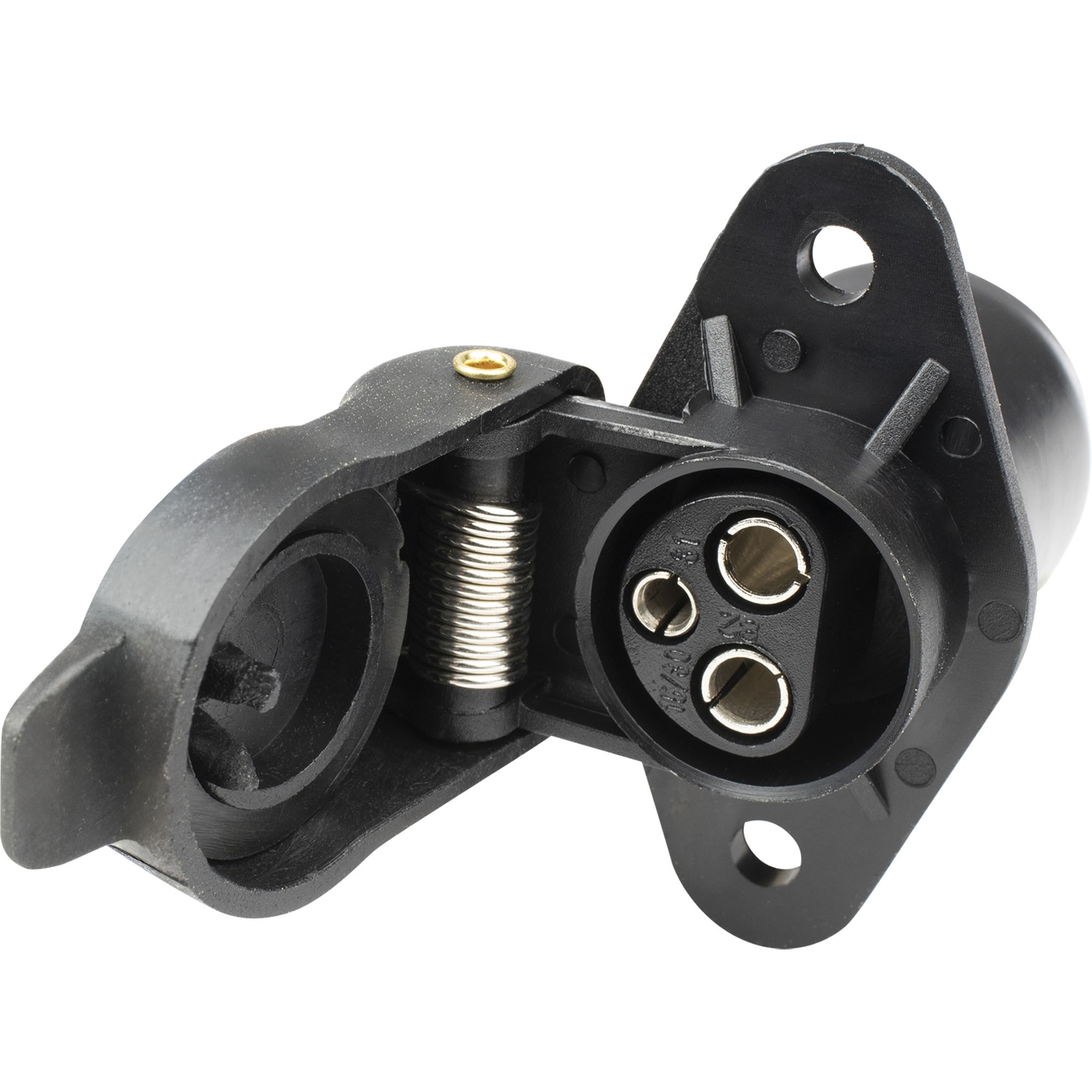 Steckdose 3-polig, 12 bis 24V, Kunststoff