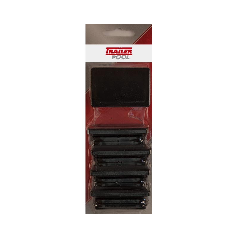 5 x Kunststoff-Stopfen 60 x 40 mm, WS 1,5-2 mm