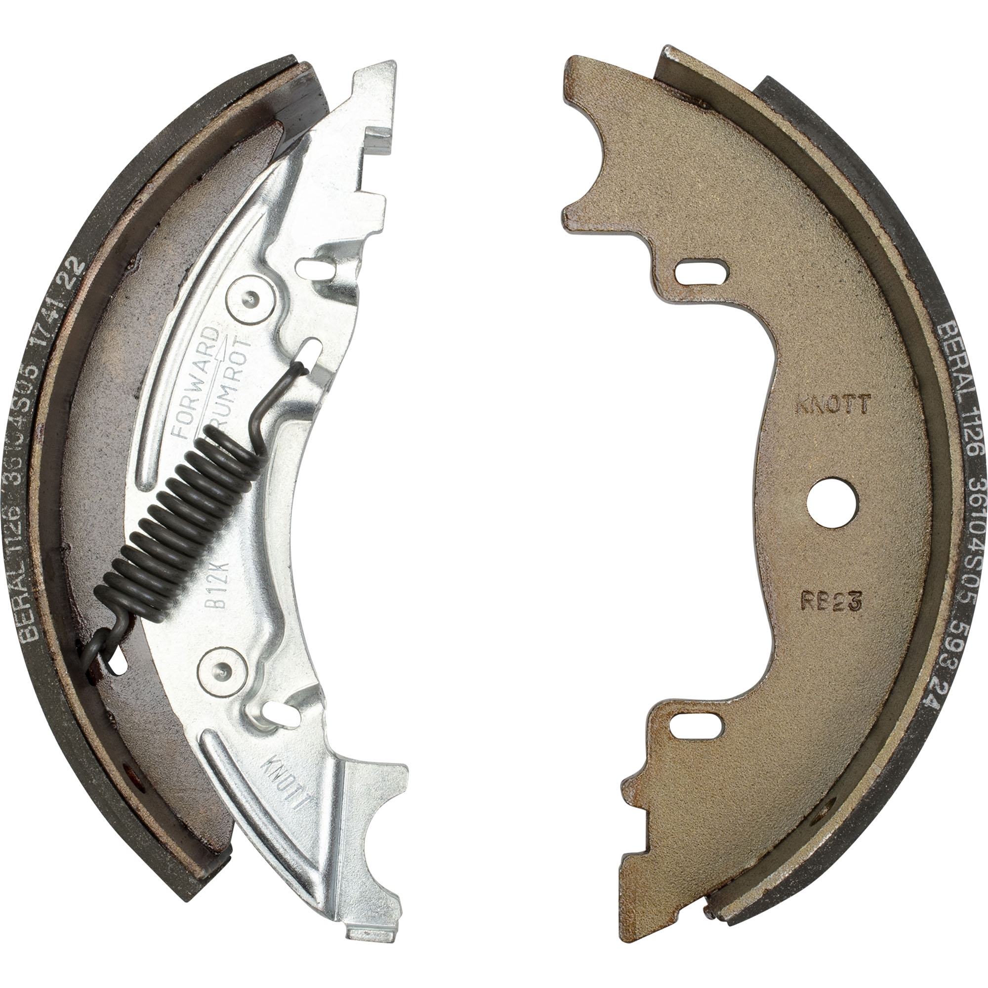 Bremsbacken-Komplettset Knott, 160 x 35
