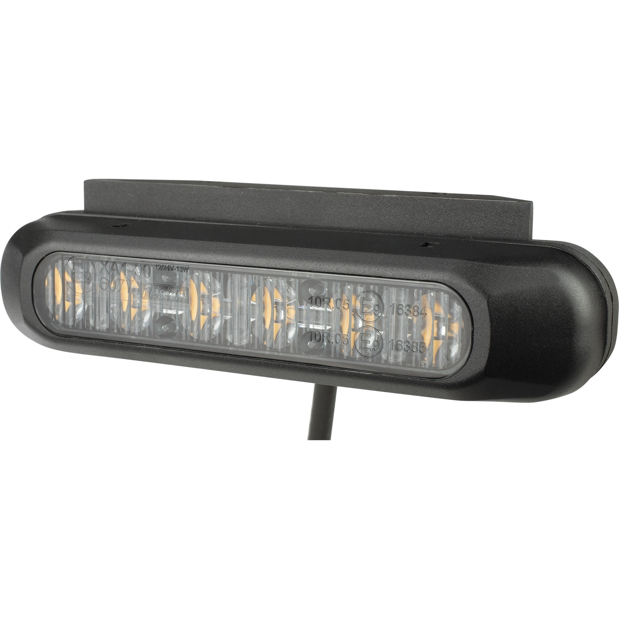 Warnblitzleuchte LED, gelb, 6 LEDs, 12 bis 36 V, 13 W, DARK Version