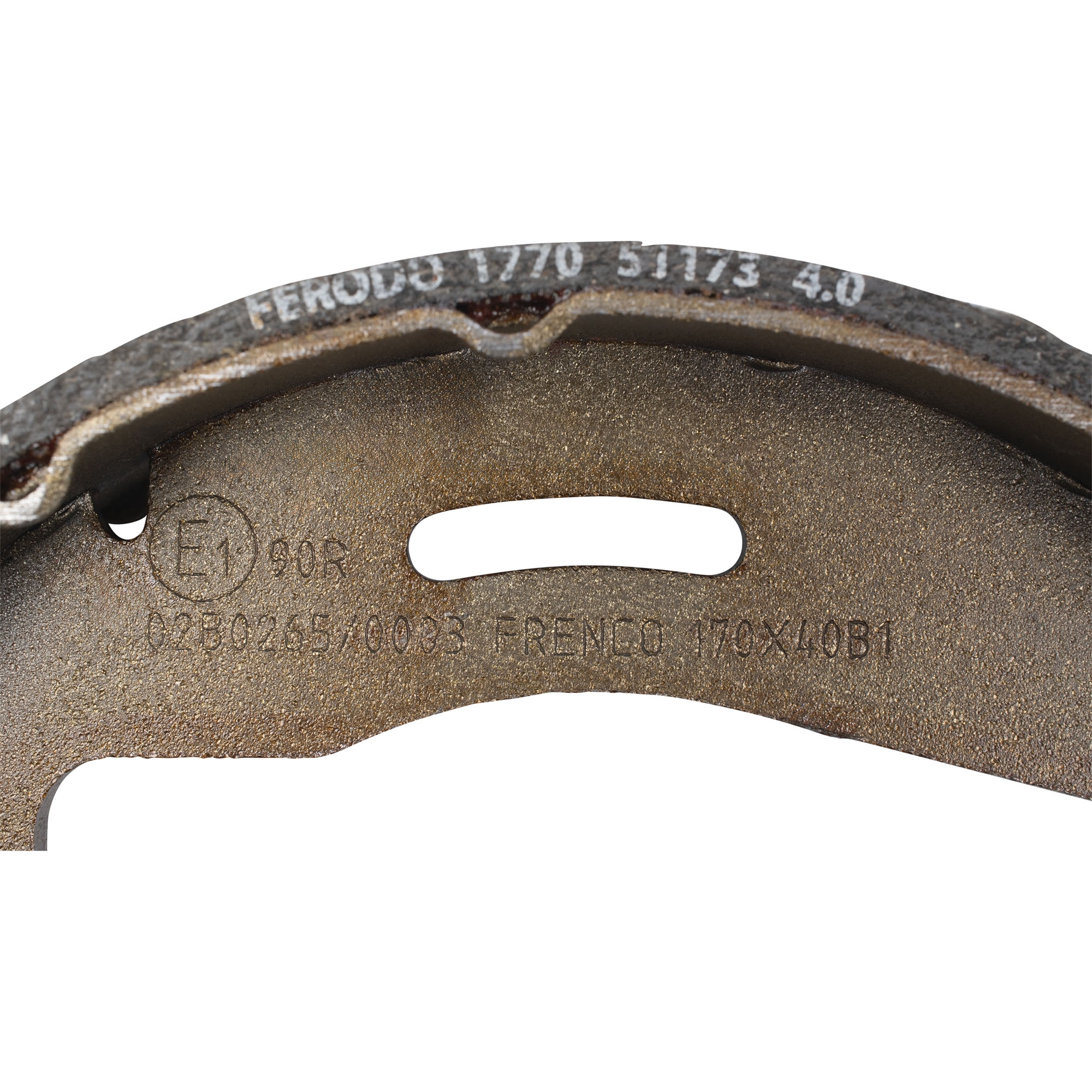 Bremsbackensatz BPW, 170 x 40, inkl. Federnsatz