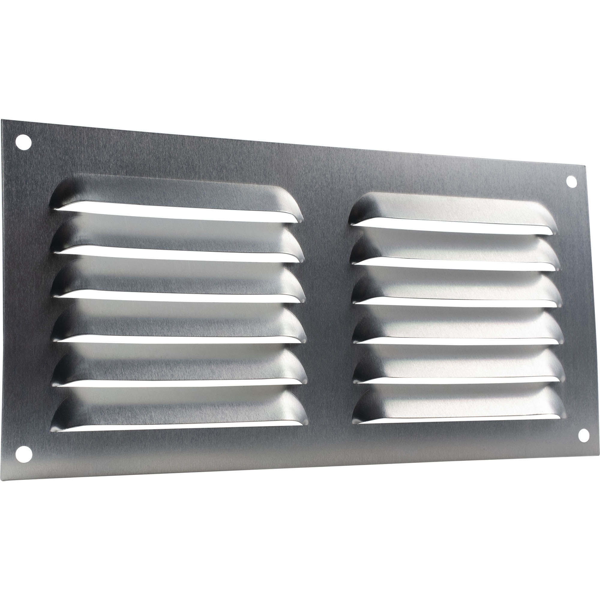Lüftungsgitter, rechteckig, Aluminium, 200 x 100 mm