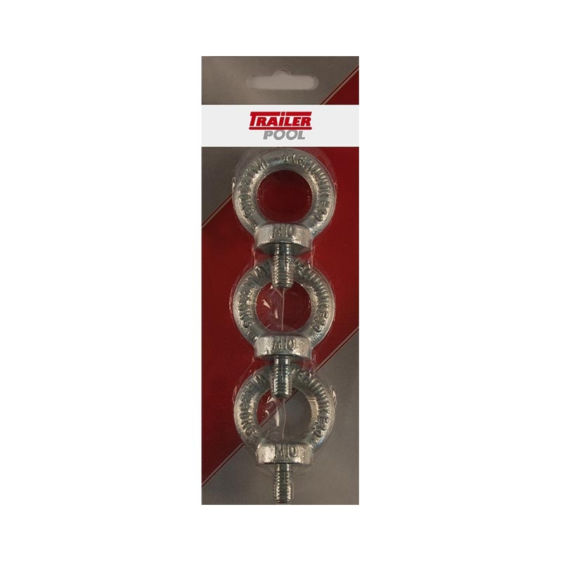 3 x Ringschraube, M10 x 17 mm, Tragfähigkeit 230kg