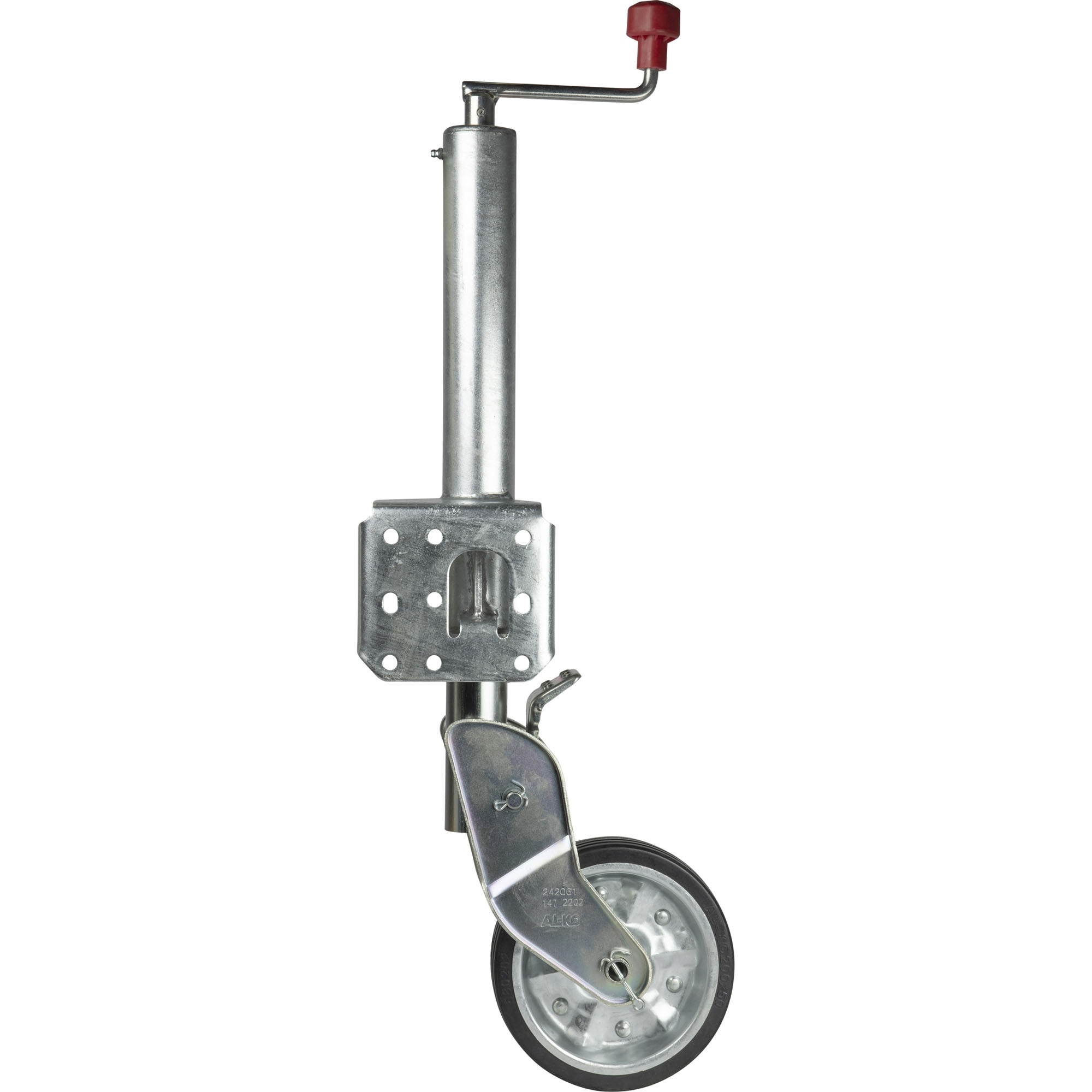 Halbautomatik-Stützrad AL-KO Ø 60mm, Stützl. 500kg m. Flansch