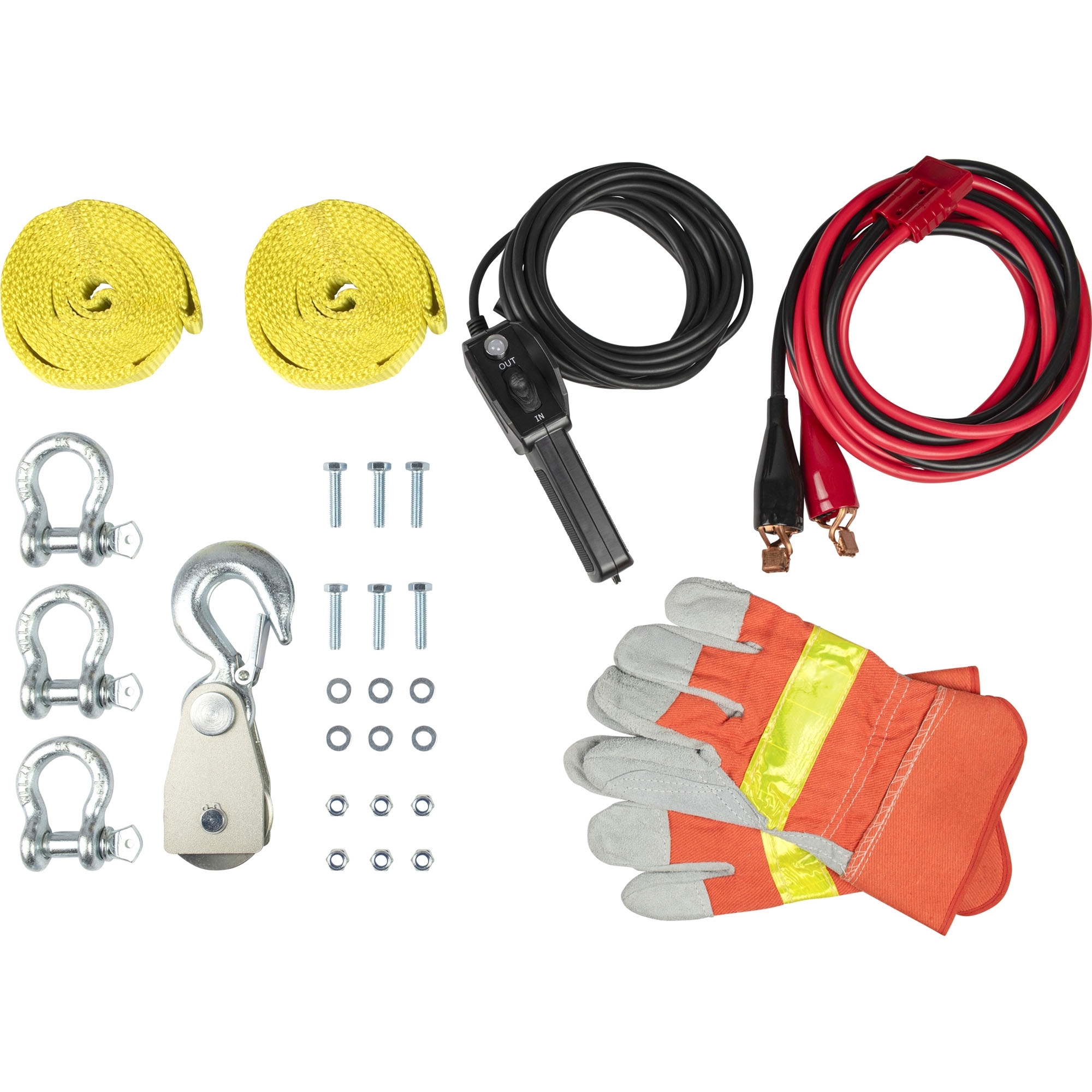 Tragbare Seilwinde, 12V, Zugkraft 1814 kg Tragbare Seilwinde, 12V, Zugkraft 1814 kg