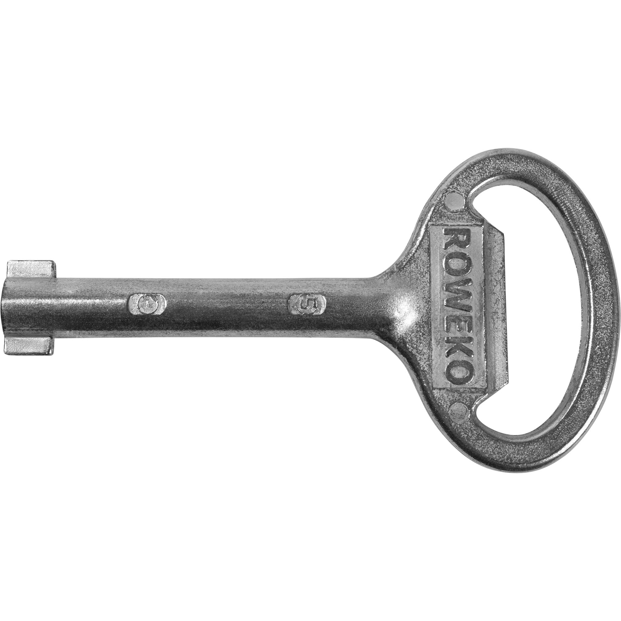 Schlüssel für Drehriegel, Doppelbart, Zinkdruckguss