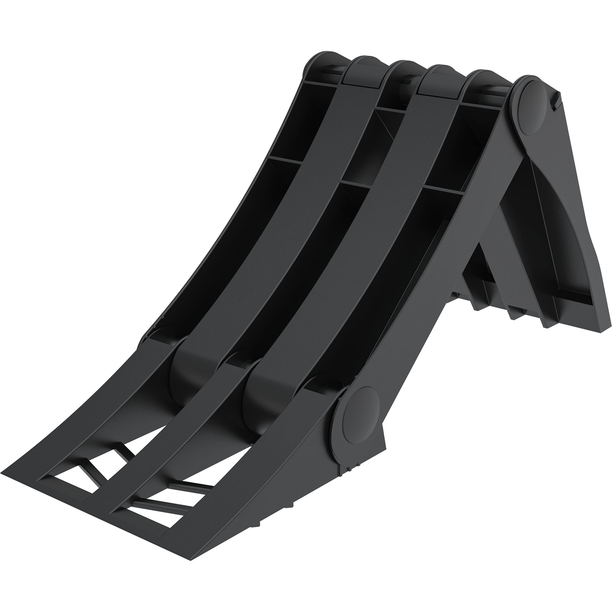 Unterlegkeil faltbar, L 320 mm, R bis 360 mm, Kunststoff, schwarz
