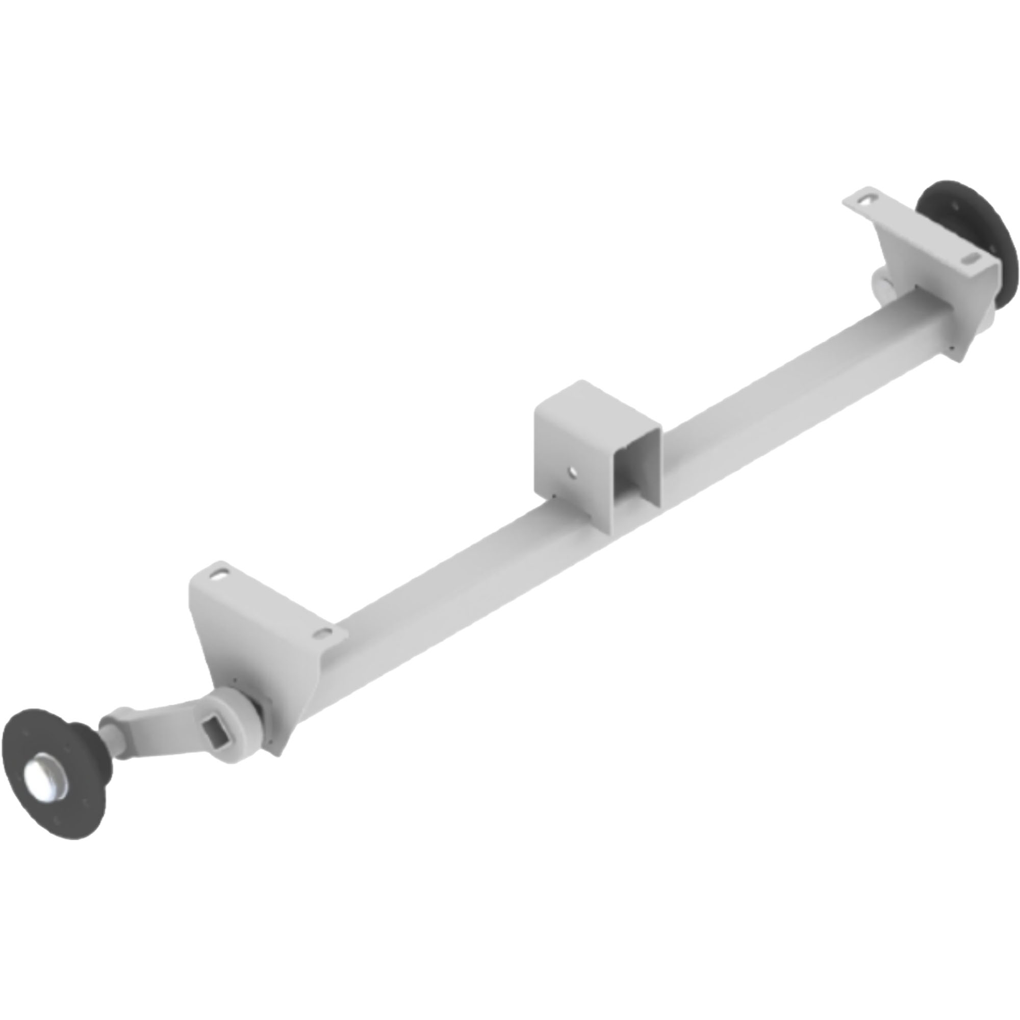 Gummifederlaufachse 750 kg, A: 1000 mm,