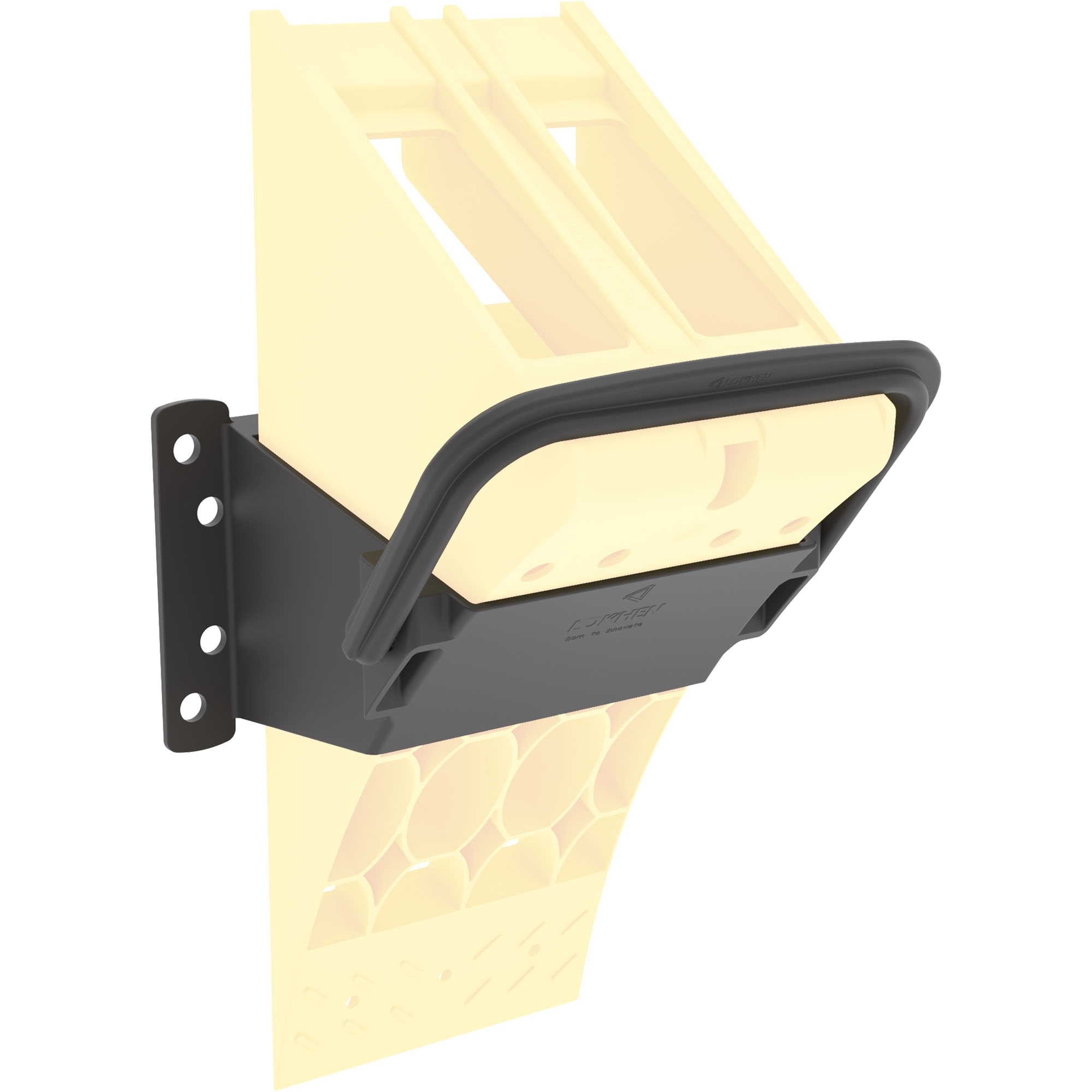Halter für Unterlegkeil 010100113, Kunststoff, schwarz