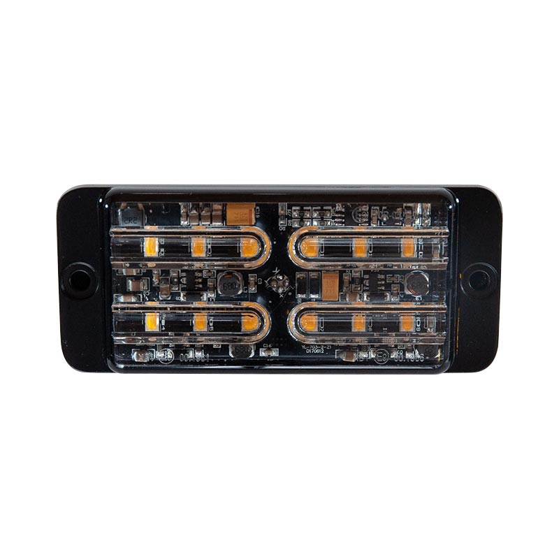 LED-Warnblitzleuchte, orange, 12/24 V, 12 LEDs